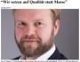 Wir setzen auf Qualität statt Masse